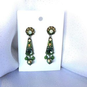Beautiful Green stone earrings